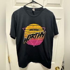 Sarah Potenza -‎ “Worthy” - Black Shirt - L - Cotton Blend - Next Level s…